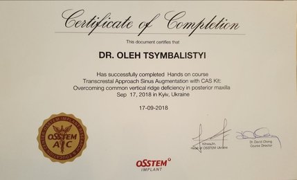 Цимбалістий Олег Володимирович - сертифікат 9